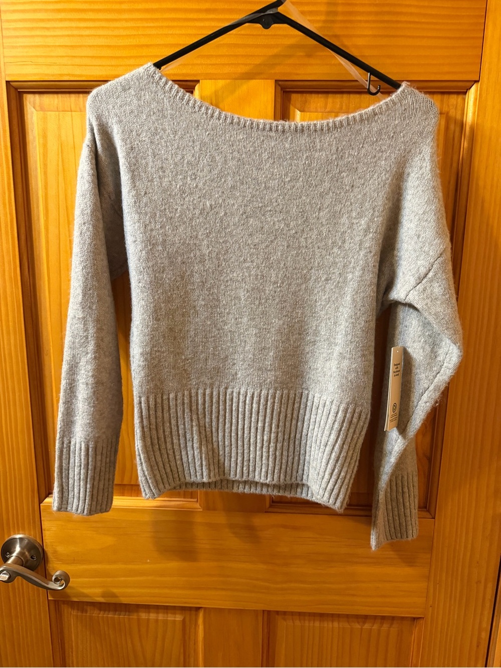 No Boundaries Light Gray Knit Sweater